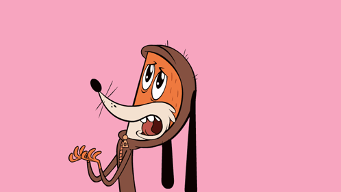 Cartoon Fox Saying No and Don't Say Anything
