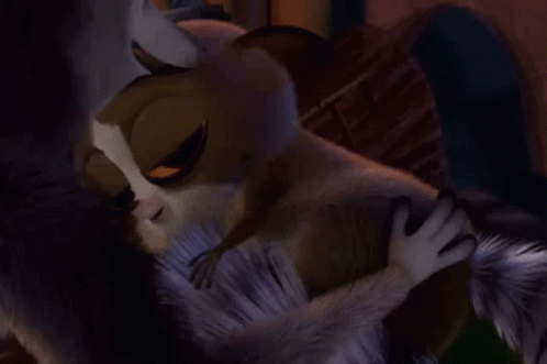 Cartoon Fox Scratching Itself GIF