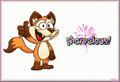 Cartoon Fox Vector Have A Marvelous Monday GIF