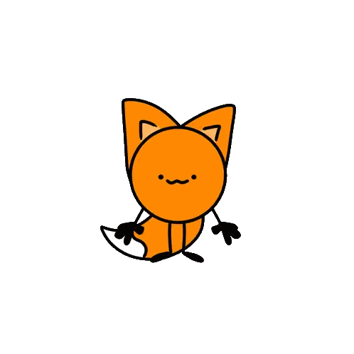 Cartoon Fox with Arms and Legs