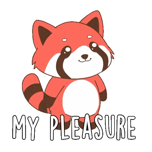 Cartoon Fox With My Pleasure