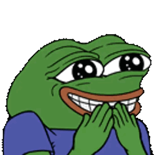 Cartoon Frog Covering Mouth