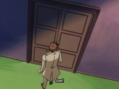 Cartoon Frog In Sunglasses And Blue Shirt Looking At Camera GIF