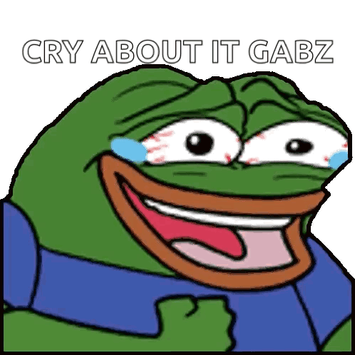 Cartoon Frog Laughing Crying Cry About It Gabz