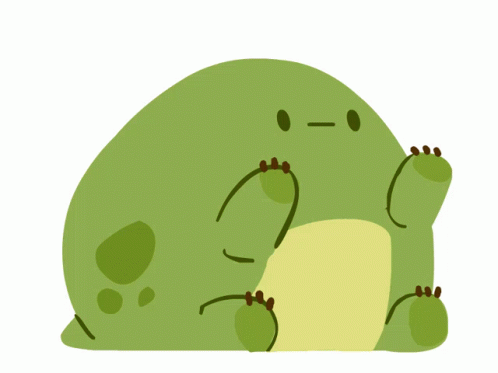 Cartoon Frog Laying On Its Back GIF