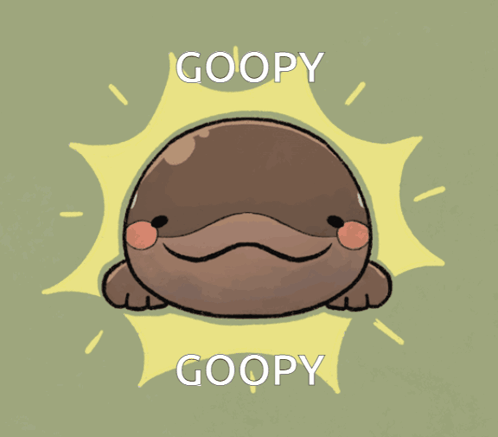 Cartoon Frog Saying Goopy Goopy