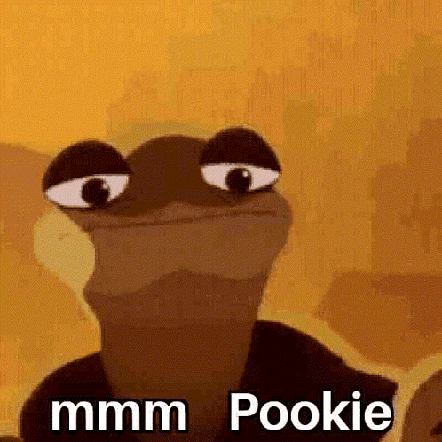 Cartoon Frog Says Mmmm Pookie GIF