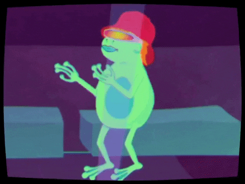 Cartoon Frog Tiktok Dance GIF