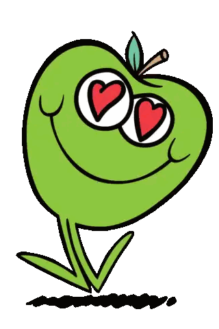 Cartoon Frog Wearing Heart Sunglasses