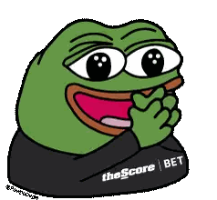 Cartoon Frog Wearing Score Bet Shirt