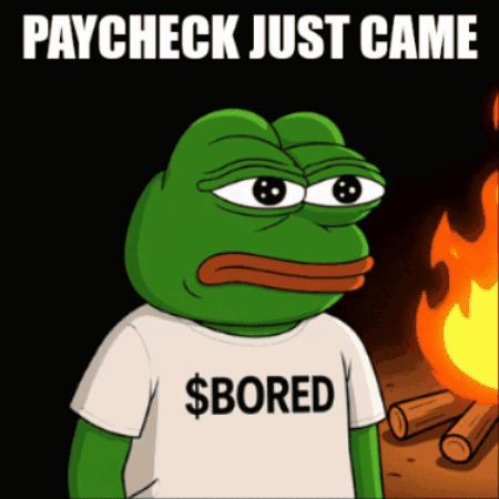 Cartoon Frog With $ Bored Shirt GIF
