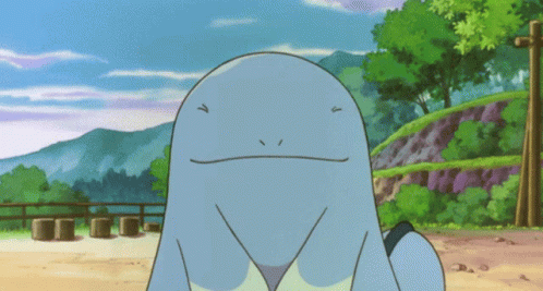 Cartoon Frog With Closed Eyes and Smile