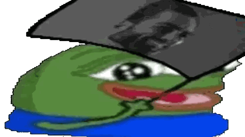 Cartoon Frog With Man Behind