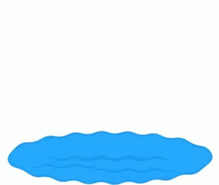 Cartoon Ghost in Water With Halo