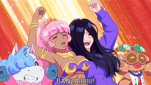 Cartoon Girl Banzai