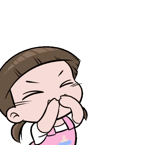 Cartoon Girl Blowing Kiss with Red Heart
