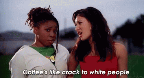 Cartoon Girl Brown Hair Blue Eyes Pink Top And Necklace GIF