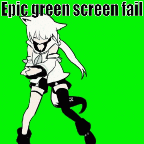 Cartoon Girl Dancing Epic Green Screen Fail