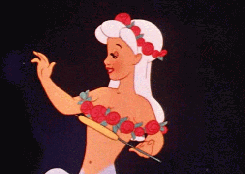 Cartoon Girl Dancing Saying Hop on the Stream