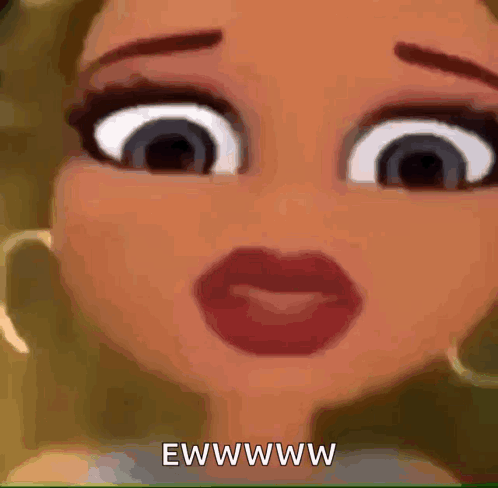 Cartoon Girl Ewwww GIF