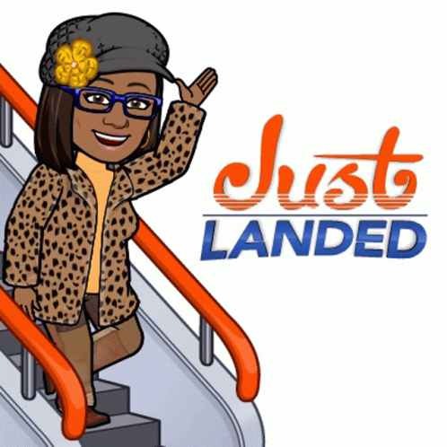 Cartoon Girl Has Landed GIF