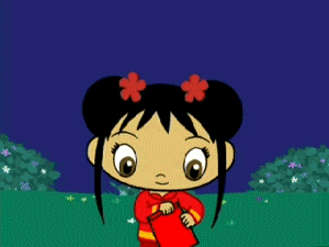 Cartoon Girl Holding Pot of Gold With Coins Falling