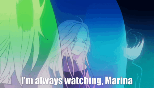 Cartoon Girl I'm Always Watching Marina