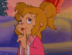 Cartoon Girl In Pink Jacket Holding Book GIF