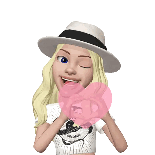 Cartoon Girl in White Hat Saying Dirty Shine Records
