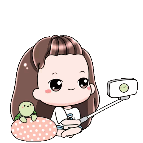 Cartoon Girl Laughing With Letter G on Shirt