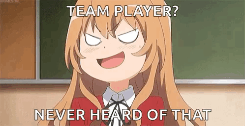 Cartoon Girl Making Funny Face Saying Team Player Never Heard Of That