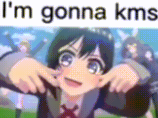 Cartoon Girl Making Funny Face With Hands