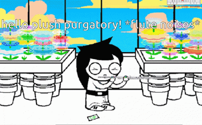 Cartoon Girl Playing Flute Saying Flute Noises