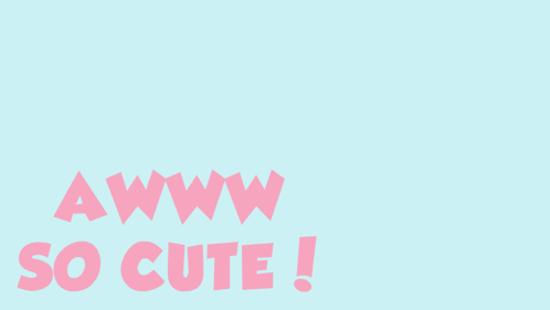 Cartoon Girl Saying Awww So Cute