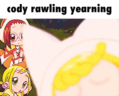 Cartoon Girl Saying Cody Rawling Yearning