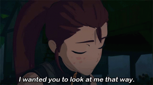 Cartoon Girl Saying I Wanted You To Look At Me That Way GIF