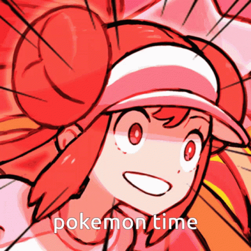 Cartoon Girl Saying Pokemon Time GIF