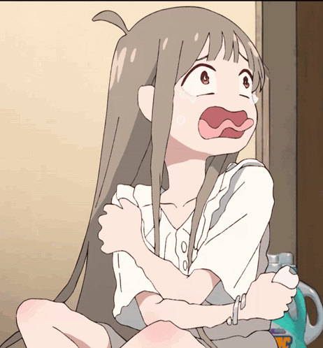 Cartoon Girl Sitting Next to Laundry Detergent