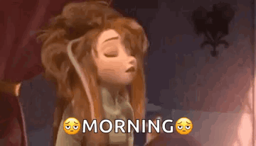 Cartoon Girl Sleeping In Chair GIF
