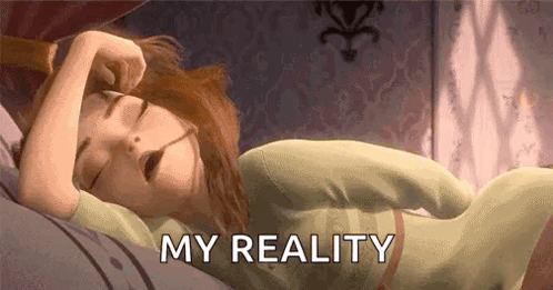 Cartoon Girl Sleeping With My Reality