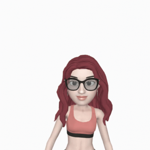 Cartoon Girl Thumbs Up With Red Telephone