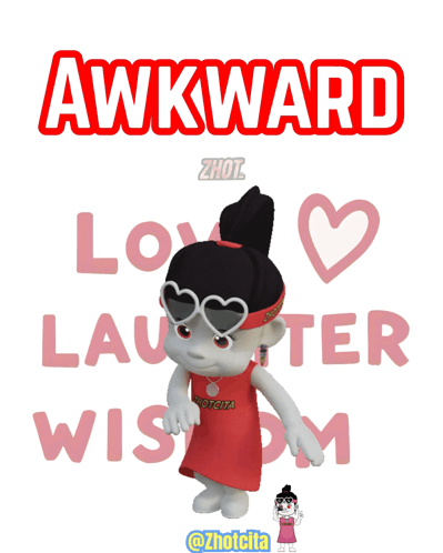 Cartoon Girl Wearing Bestcita Headband