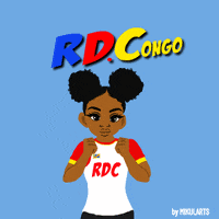 Cartoon Girl Wearing RD Congo Shirt GIF
