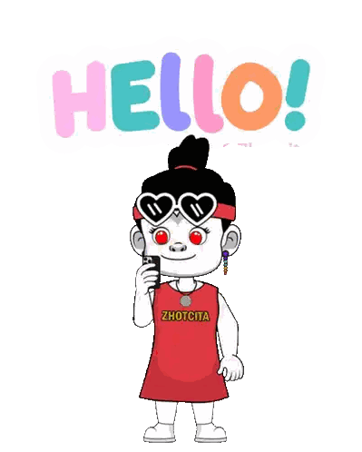 Cartoon Girl Wearing Sunglasses and Zhotcita Shirt