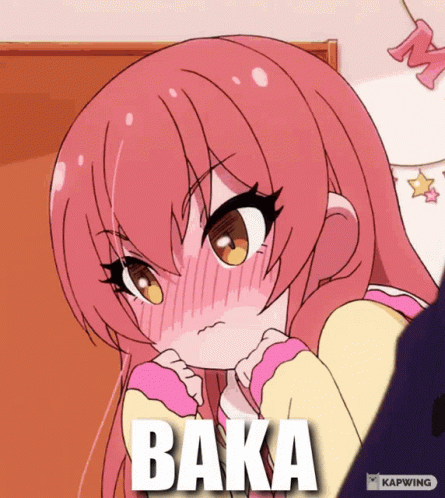 Cartoon Girl With Baka