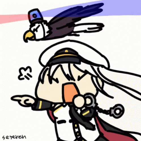 Cartoon Girl With Bird On Head Seyeren GIF