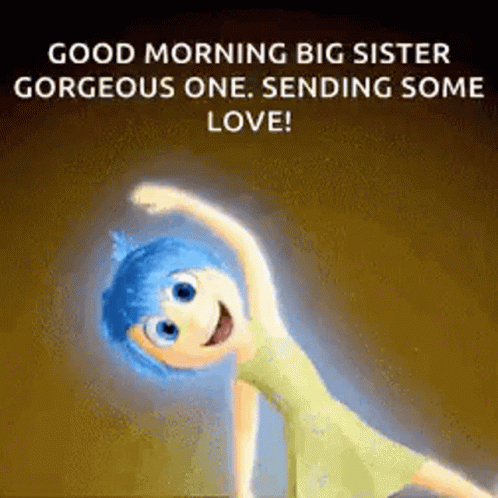 Cartoon Girl With Blue Hair Doing Yoga GIF