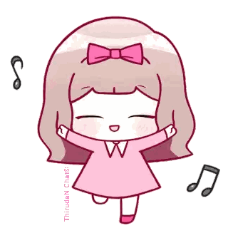 Cartoon Girl with Bow