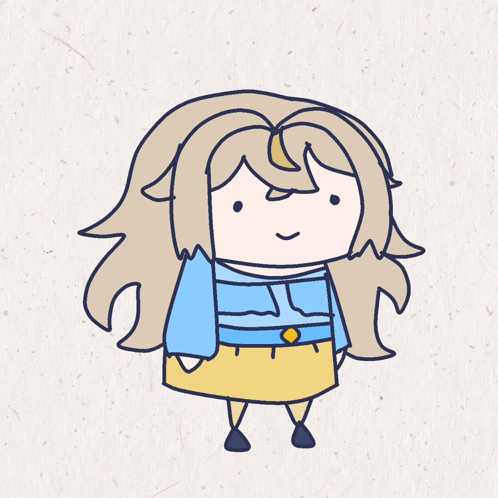 Cartoon Girl With Braces Giving Thumbs Up