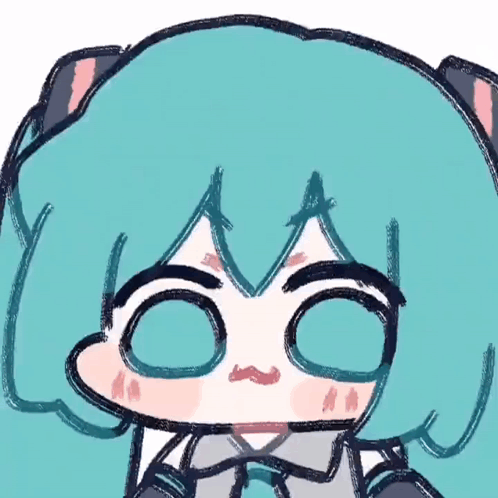 Cartoon Girl with Cat Ears